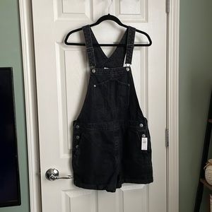 Old Navy Black Overall Shorts